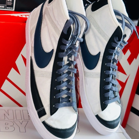 Nike By You Blazer Men’s Size 11 US *New with og Box* White Blue Black - Picture 9 of 12